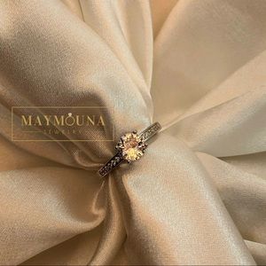 925 Sterling Silver Classic CZ Engagement Ring